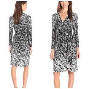 BCBGMAXAZRIA Wrap Blue Women's Dress Size M